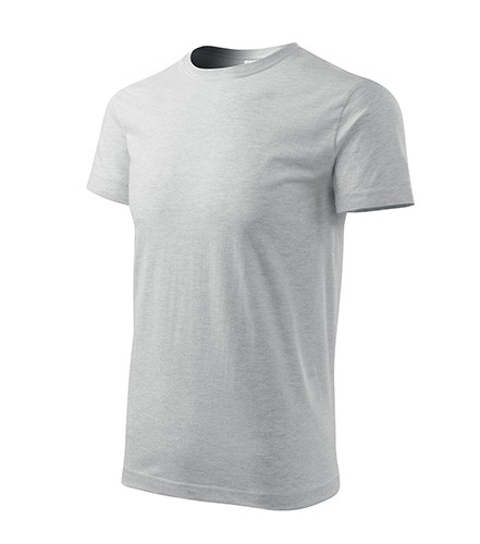 Vyriški Marškinėliai MALFINI Basic, Ash Melange 160g/m2