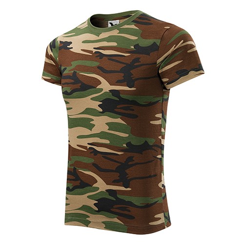 Marškinėliai MALFINI Camouflage 144 Unisex, Kamufliažas Ruda