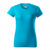 Moteriški Marškinėliai MALFINI Basic 134  Blue Atoll
