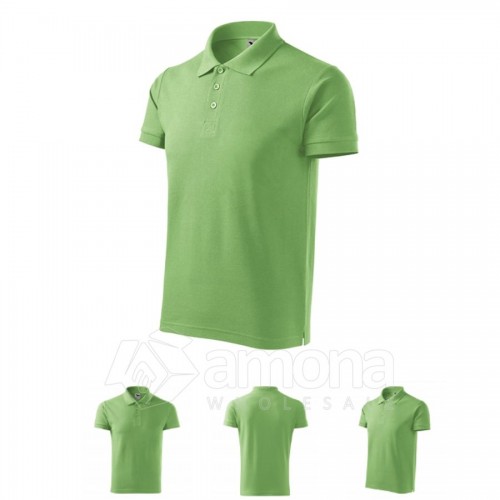Polo marškinėliai MALFINI Cotton Grass Green, vyriški