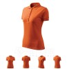 Polo marškinėliai MALFINI Pique Polo Orange, moteriški