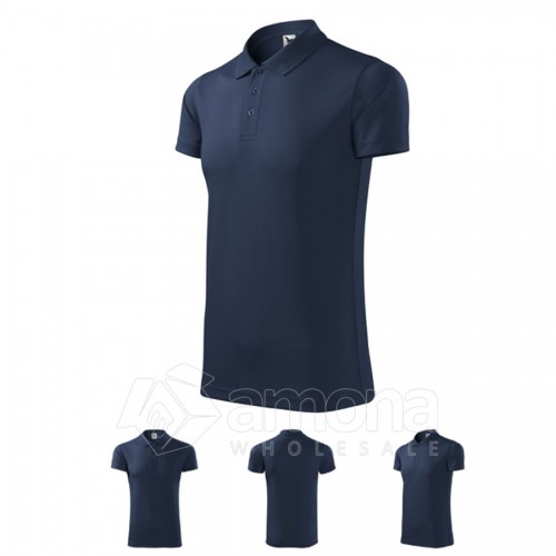 Polo marškinėliai MALFINI Victory Navy Blue, unisex
