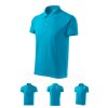 Polo marškinėliai MALFINI Cotton Blue Atol, vyriški