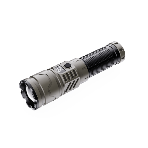 LED Žibintuvėlis Tiger Wolf HL-1303 su ekranu