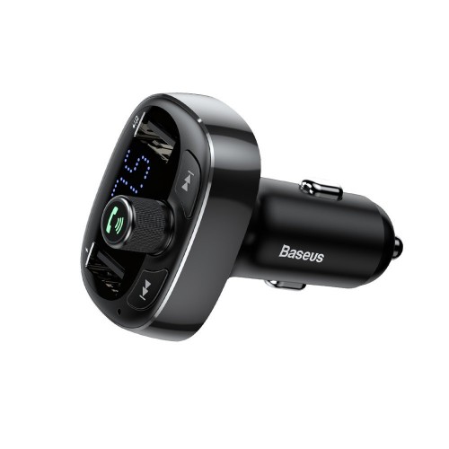 Automobilinis FM Moduliatorius 12-24V Su "Bluetooth" Funkcija 1.56" LED Ekranas, Juodas