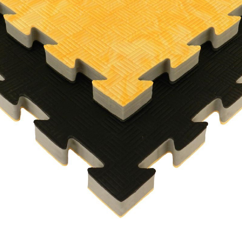 Grindų Danga Tatami W25X Rudas Medis Juoda 100x100x2,5 cm Tankis 120 kg/m³