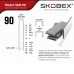 Siauros karūnėlės kabės 90/25 SKOBEX SKB-90, cinkuotas plienas, 54 400 vnt.