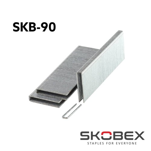 Siauros karūnėlės kabės 90/25 SKOBEX SKB-90, cinkuotas plienas, 54 400 vnt.