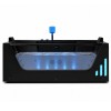 Masažinė vonia AMUE Bella su hidromasažu ir Bluetooth sistema, 170x80x60 cm Black