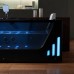 Masažinė vonia AMUE Bella su hidromasažu ir Bluetooth sistema, 170x80x60 cm Black