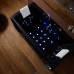 Masažinė vonia AMUE Bella su hidromasažu ir Bluetooth sistema, 170x80x60 cm Black