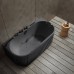 Laisvai pastatoma prie sienos montuojama SPA vonia su hidromasažu AMUE-A005B 170x80x63 cm