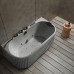 Laisvai pastatoma prie sienos montuojama SPA vonia su hidromasažu AMUE-A005G 170x80x63 cm