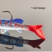 Silikoninis masalas su Jig galvute AsaTsuri T-Tail 3D RedHead 9 cm, 15g
