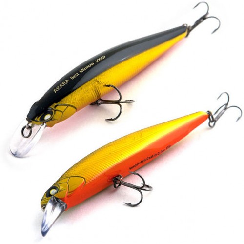 Vobleris AKARA Best Minnow BM100SP, Spalva A59, Svoris 15 g, Plūdrus