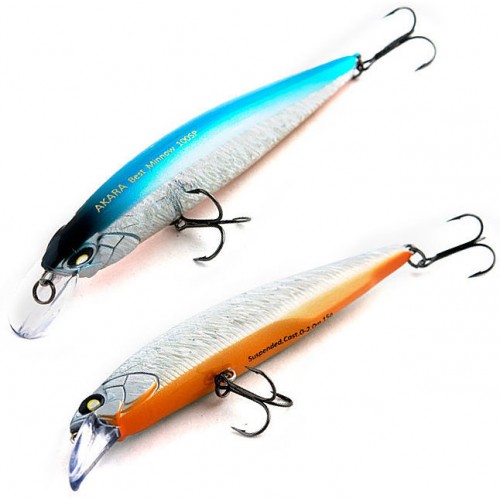 Vobleris AKARA Best Minnow BM100SP, Spalva A82, Svoris 15 g, Plūdrus