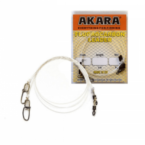 Pavadėlis AKARA FX Fluorokarbono, Storis 0.70 mm., Ilgis 30cm., Testas 18 kg.