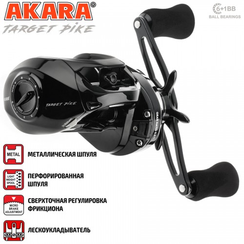 Multiplikatorinė ritė AKARA Target Pike (ATP-7L) Multiplikatorinė ritė AKARA Target Pike (ATP-7L)