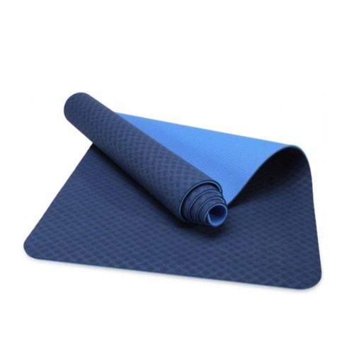 Dvipusis mankštos kilimėlis THOMS Comfort Blue 183x61cm, TPE storis 8mm