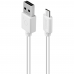 Kabelis Acme CB1012W 2 m, White, Micro USB, USB A
