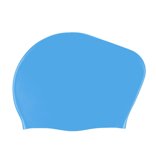 Silikoninė plaukimo kepuraitė ilgaplaukiams THOMS SCLH104-03, Blue (20,5 cm