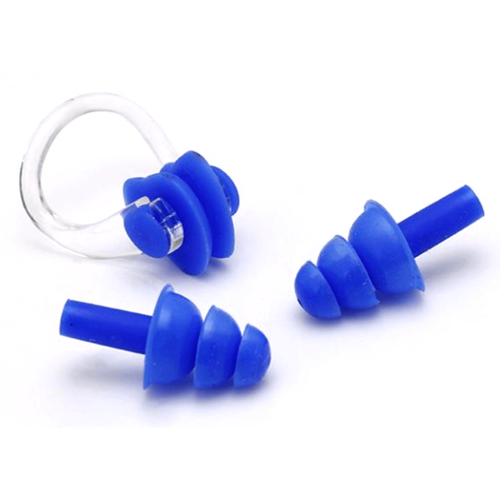 Silikoniniai ausų kištukai ir nosies spaustukas THOMS 107-EP1/NP3, Blue (Universalūs)