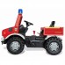 Pedalinis automobilis ugniagesys + gaidys Rolly Toys Unimog Mercedes Benz 