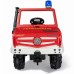 Pedalinis automobilis ugniagesys + gaidys Rolly Toys Unimog Mercedes Benz 