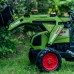 Pedalinis traktorius su kaušu ir priekaba, žalias, CLAAS, nuo 3 metų FALK