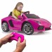 Lamborghini Aventador rožinis elektrinis automobilis 6V 3+ FEBER
