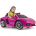 Lamborghini Aventador rožinis elektrinis automobilis 6V 3+ FEBER