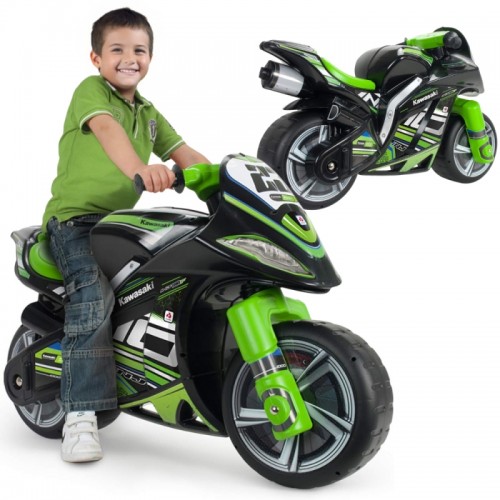 Vaikiškas dviratis-stūmiklis „Winner 750 Ride-on Kawasaki Ninja“ – sportinis dviratis vaikams INJUSA