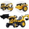 Pedalinis traktorius-ekskavatorius-kaušas-priekaba nuo 2 metų FALK KOMATSU
