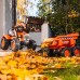 Oranžinis traktorius su priekaba nuo 3 metų FALK Kubota