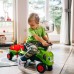 Žalias traktorius su priekaba + priedai nuo 1 metų FALK Baby Claas