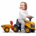 Traktorius oranžinis su priekaba nuo 1 metų amžiaus FALK JCB