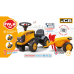 Traktorius oranžinis su priekaba nuo 1 metų amžiaus FALK JCB