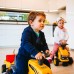 Traktorius oranžinis su priekaba nuo 1 metų amžiaus FALK JCB
