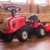 Paspiriamas traktorius vaikams su priekaba ir priedais raudonas – nuo 1 metų FALK Baby McCormick