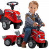 Paspiriamas traktorius vaikams su priekaba ir priedais raudonas – nuo 1 metų FALK Baby Massey Ferguson