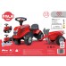 Paspiriamas traktorius vaikams su priekaba ir priedais raudonas – nuo 1 metų FALK Baby Massey Ferguson