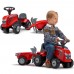 Paspiriamas traktorius vaikams su priekaba ir priedais raudonas – nuo 1 metų FALK Baby Massey Ferguson