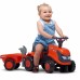 Oranžinis traktorius su priekaba + priedai nuo 1 metų FALK Kubota 