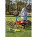 Raudonas metalinis karutis vaikams Rolly Toys
