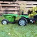 Pedalinis traktorius vaikams su priekaba ir tyliais ratais WOOPIE Farmer GoTrac MAXI