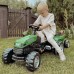 Pedalinis traktorius vaikams su priekaba ir tyliais ratais WOOPIE Farmer GoTrac MAXI