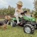 Pedalinis traktorius vaikams su priekaba ir tyliais ratais WOOPIE Farmer GoTrac MAXI