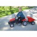 Pedalinis traktorius vaikams su savivarte priekaba ir tyliais ratais WOOPIE Farmer GoTrac MAXI