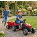 Pedalinis traktorius vaikams su savivarte priekaba ir tyliais ratais WOOPIE Farmer GoTrac MAXI