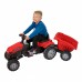Pedalinis traktorius vaikams su savivarte priekaba ir tyliais ratais WOOPIE Farmer GoTrac MAXI